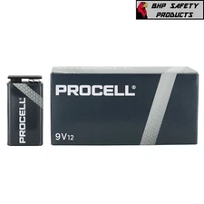 DURACELL PROCELL 9 VOLT PROFESSIONAL ALKALINE BATTERIES 9V (12 PACK)