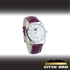 OROLOGIO SOLO TEMPO DONNA ARMADA NUEVA DANW036 VI CASSA ACCIAIO CINTURINO PELLE