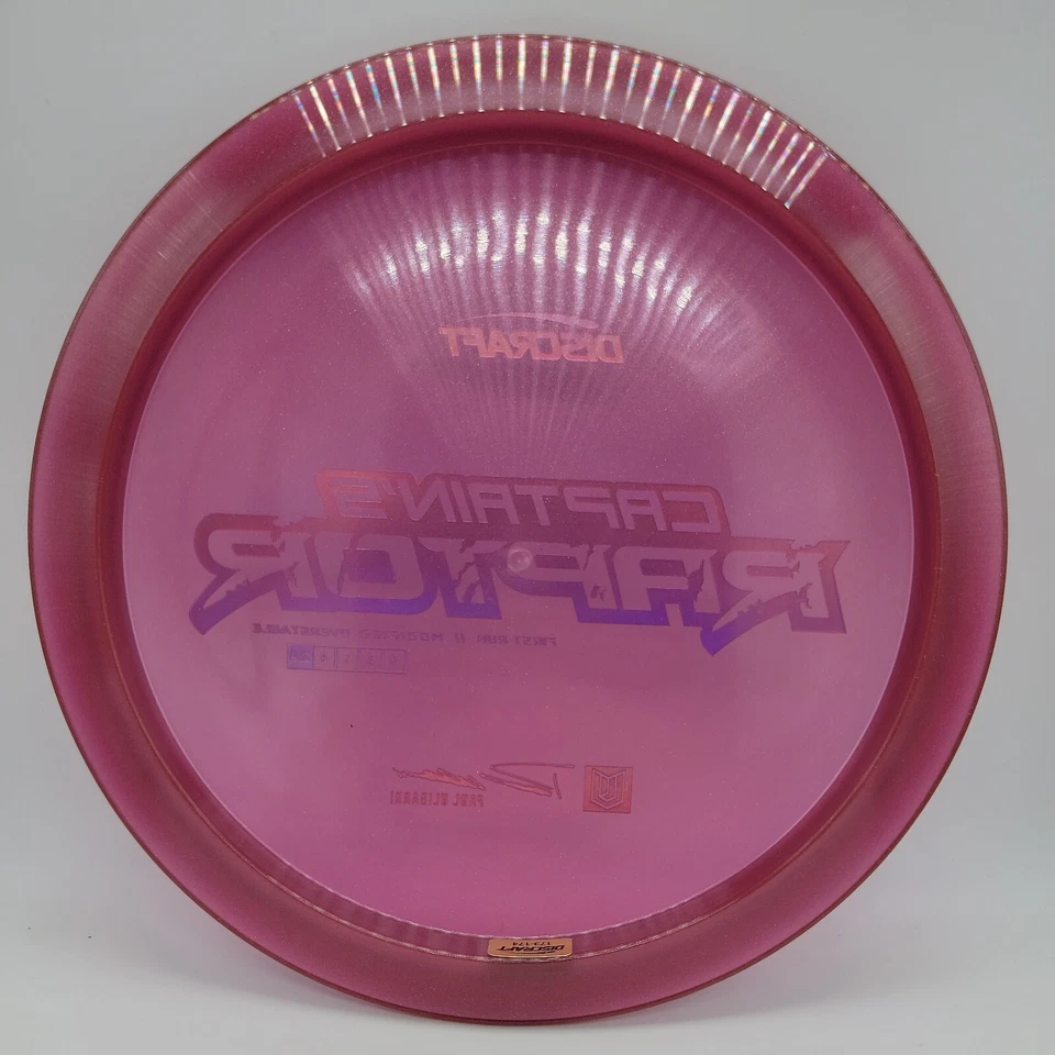 Discraft Elite Z Captain's Raptor Paul Ulibarri (First Run) Purple/Blue 173-174g - Image 3 of 3