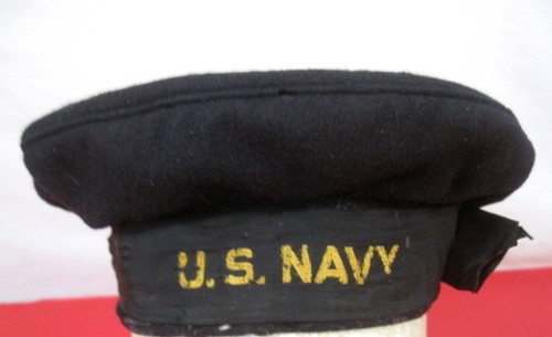 WWII US Navy USN Sailor Flat Hat or 