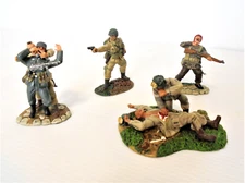 COLLECTIBLE TALE LOT 4 SETS FIGURINES WWII-004-012-014-015 - No King § Country