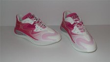 890 VALENTINO GARAVANI WADE RUNNER WHITE AND PINK LEATHER SNEAKERS SIZE 36.5