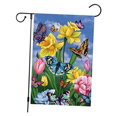  Spring Garden Flag 12x18 Double Sided Vertical, Burlap Small Color-12'' x 18''