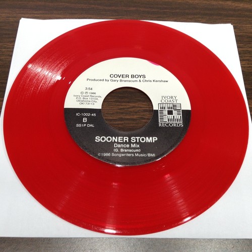 Rare 45 Vinyl Record - COVER BOYS - SOONER STOMP w/ DANCE MIX - Picture Sleeve - Picture 6 of 7