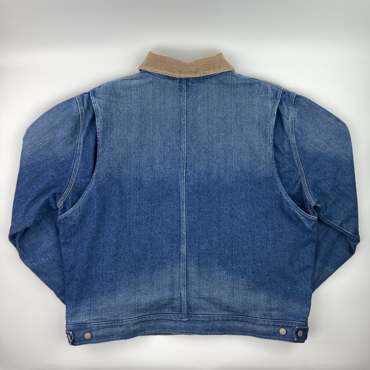 Vtg Ralph Lauren Polo Jacket Adult XXL Denim Corduroy Collar Vtg Ralph Lauren Polo Jacket Adult XXL Denim Corduroy Collar