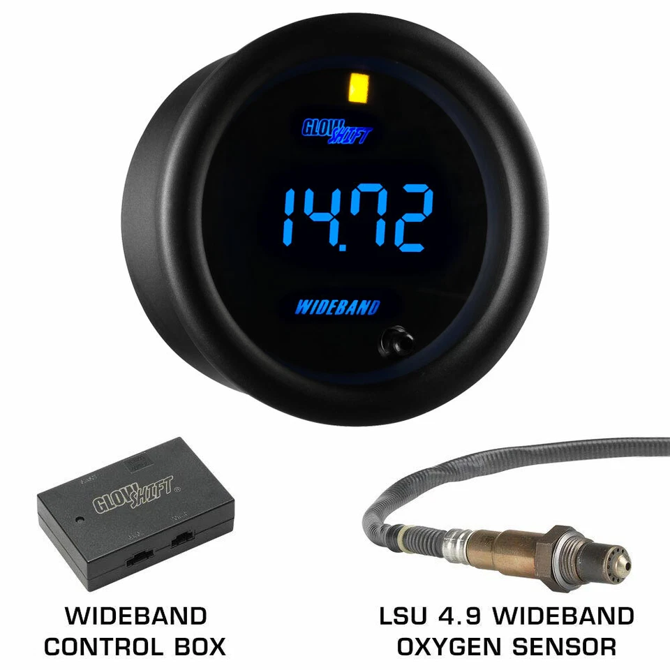 GlowShift Boost, PSI de combustible, medidores de combustible de aire de banda ancha + cápsula para 08-14 Subaru WRX Foto 4 de 4