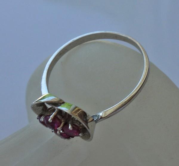 * Ruby ring ring with ruby rubies in 585 white go… - image 6