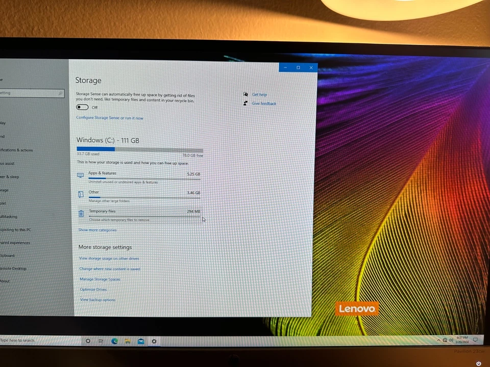 LENOVO H50-50 90B7 PC INTEL i3-4170 3.70GHz 12GB RAM 120GB HDD WINDOWS 10 *Wi-Fi - Image 4 of 4