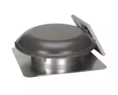 Air Vent 800-CFM Weatherwood Galvanized Steel Solar Power Roof Vent - Picture 4 of 6