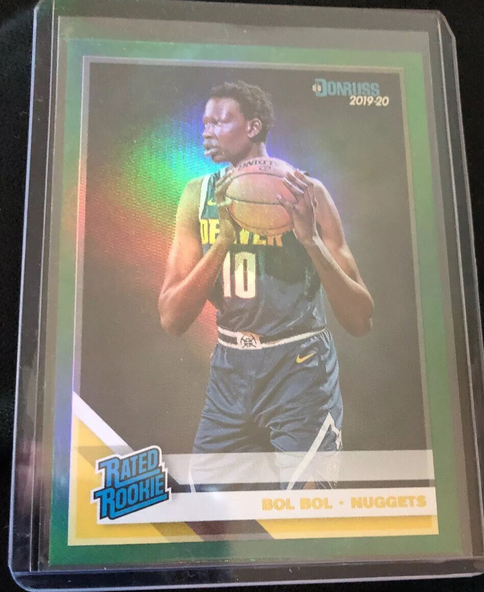 2019-20 Donruss Bol Bol Green Flood Rated Rookie Refractor Card #234