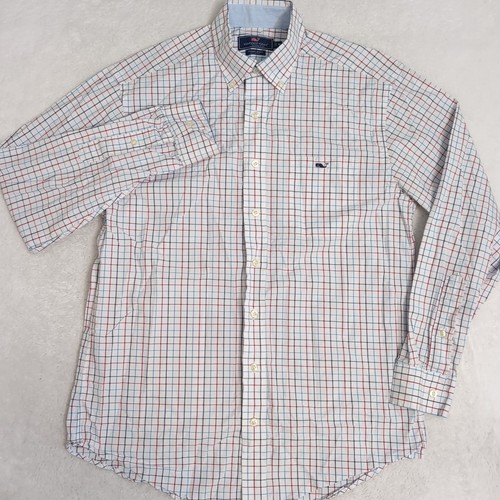 Vineyard Vines Tucker Hemd kariert Herren Medium Langarm Button-Down-Hemd gebraucht, in einwandfreiem Zustand - Bild 3 von 8