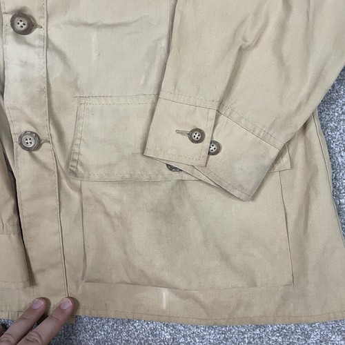 Bob Allen Sportswear camicia da caccia cachi uomo 44 USA manica lunga con cintura MACCHIATA - Foto 5 di 16