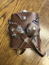 18oz Stainless Steel 304 Hip Flask for Whiskey Wine W/ 2 Cups in Case strap