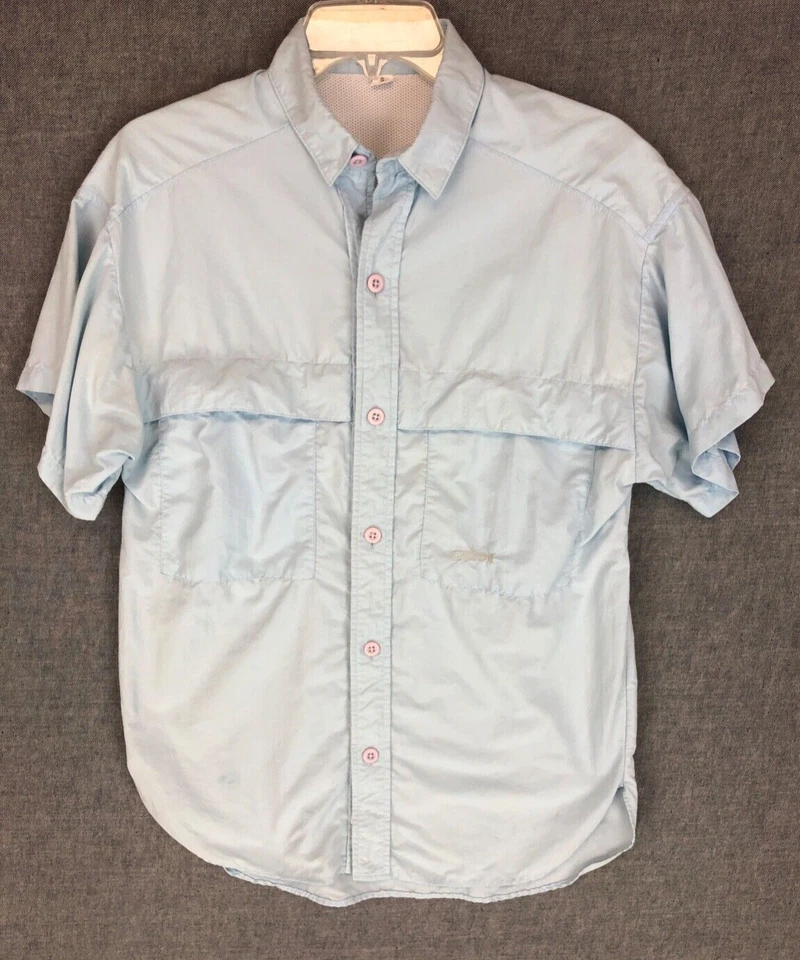Vintage Simms Tarponwear Vented Fishing Shirt Men's S Button Up Short Sleeve USA - Image 2 of 4