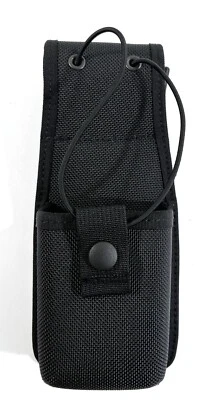 BLACKHAWK! BLACKHAWK 44A400BK MOLDED CORDURA UNIVERSAL RADIO HOLDER POUCH BLACK W/ SWIVEL