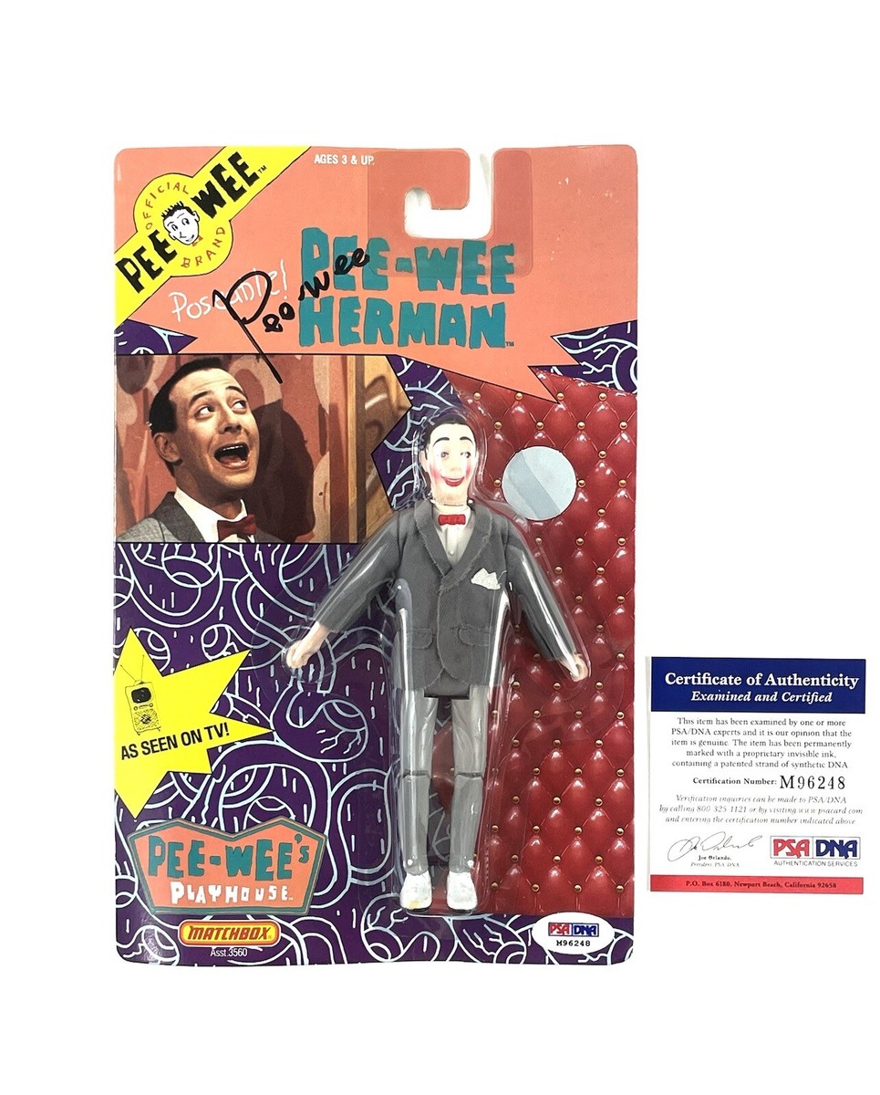 Pee-Wee Herman Autographed Signed Action Figure Toy Paul Reubens