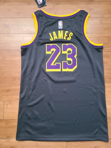 NWT Nike Los Angeles Lakers Lebron James Earned Edition Swingman Jersey 40/Small - Picture 5 of 6