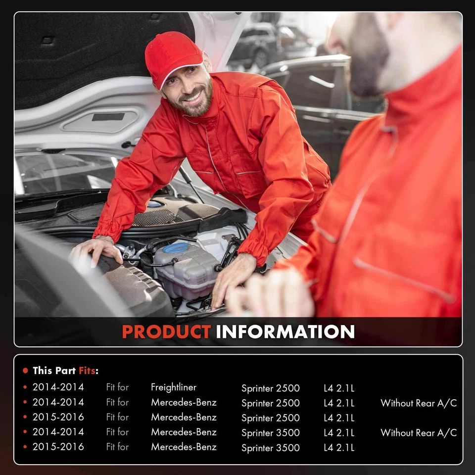 Compresor y embrague de aire acondicionado para Mercedes-Benz Sprinter 2500 3500 2014-2017 2,1 L Foto 4 de 4