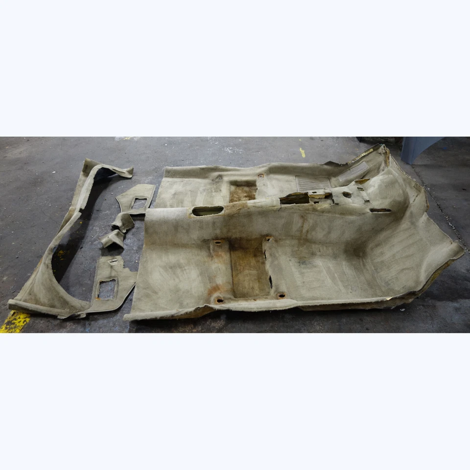 1983-1988 BMW E28 5-Series Sedan Factory Floor Covering Carpet Pearl Beige OEM Foto 3 de 4