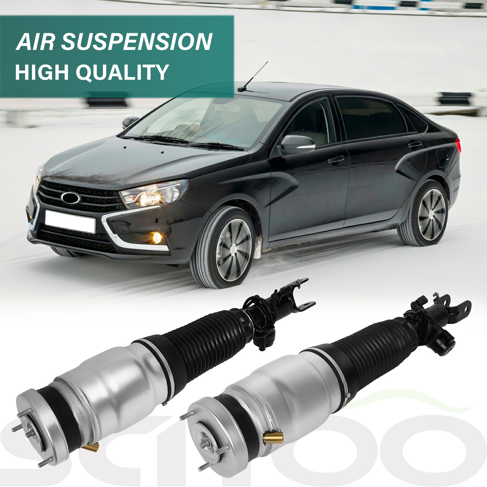 3 Suspension Air Spring Bag Strut + Compressor Fits Hyundai Equus Ultimate 11-16