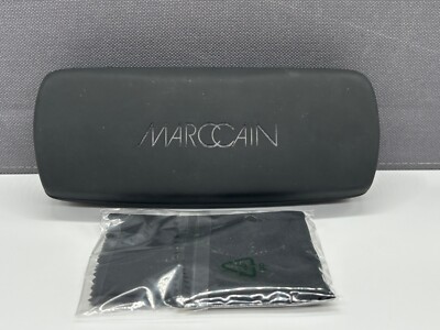 Marccain Glasses Case Hard Case Black Leather Leatherette