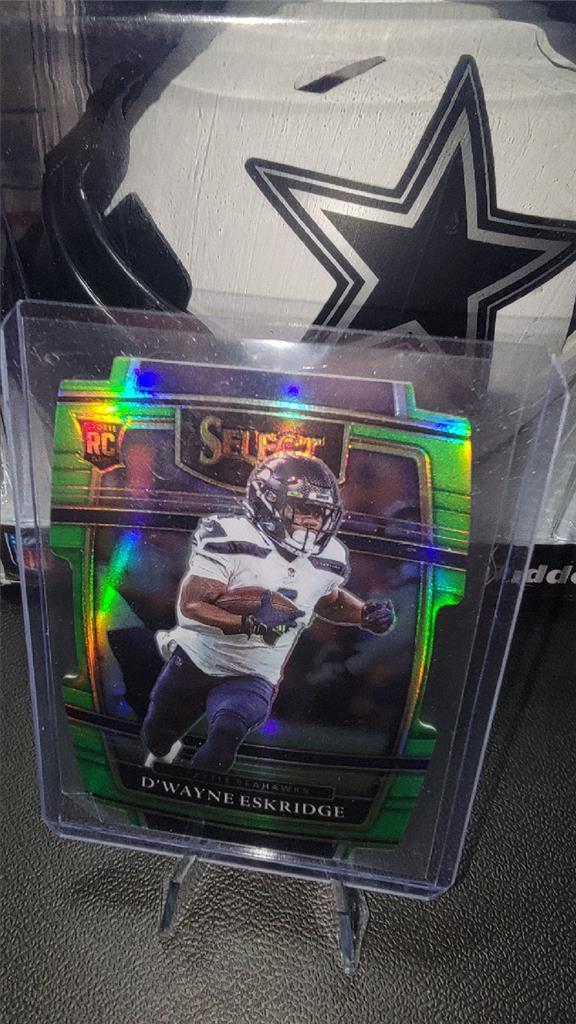 DWAYNE ESKRIDGE Select Die-Cut Green #d/349 ROOKIE RC Seattle SEAHAWKS #60