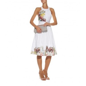ted baker white midi dress