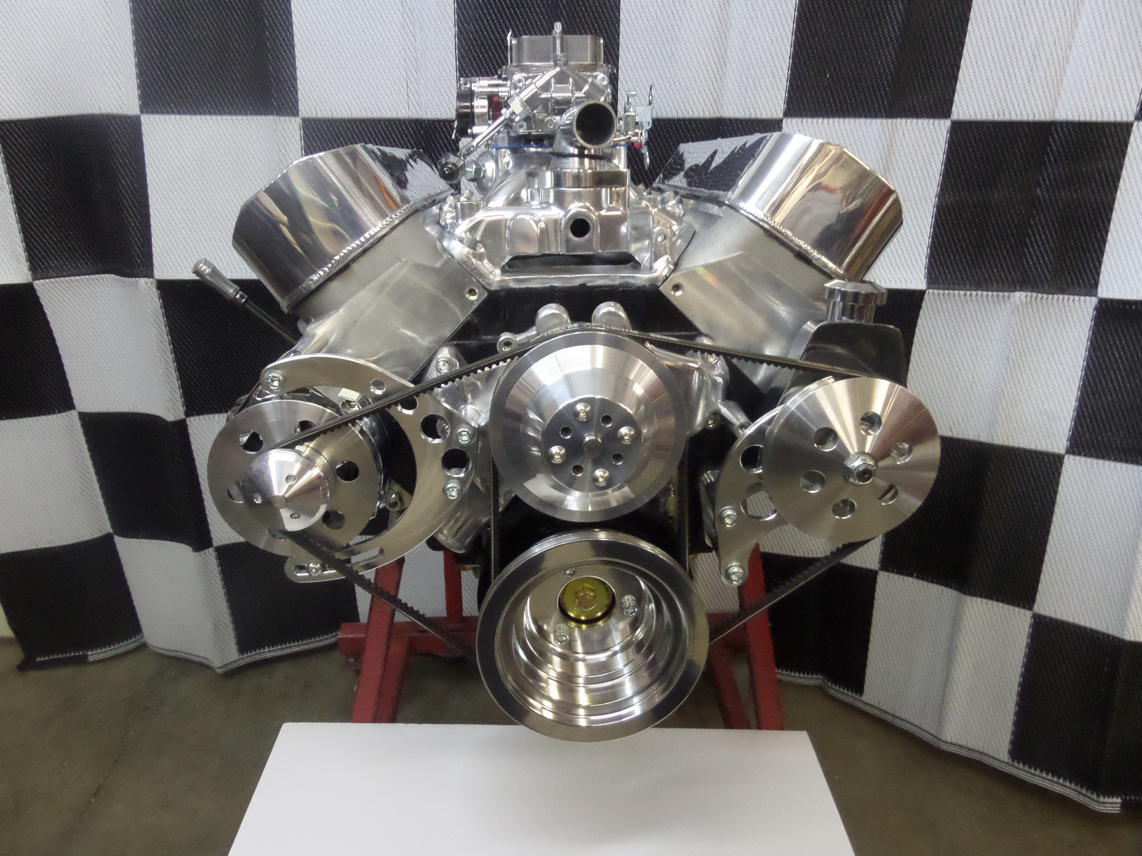 BBC CHEVY 454 496 ENGINE DRESS UP KIT, FRONT ACC. INC. WP, ALT, PULLEYS