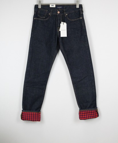 Straight Checked Denim Jeans 23234 | eBay