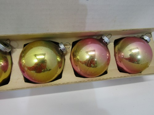 5 DE COLECCIÓN ORO ROSA BRILLANTE BRITE ORIG. CAJA ADORNO ÁRBOL DE NAVIDAD DECORACIÓN NAVIDEÑA - Imagen 3 de 4