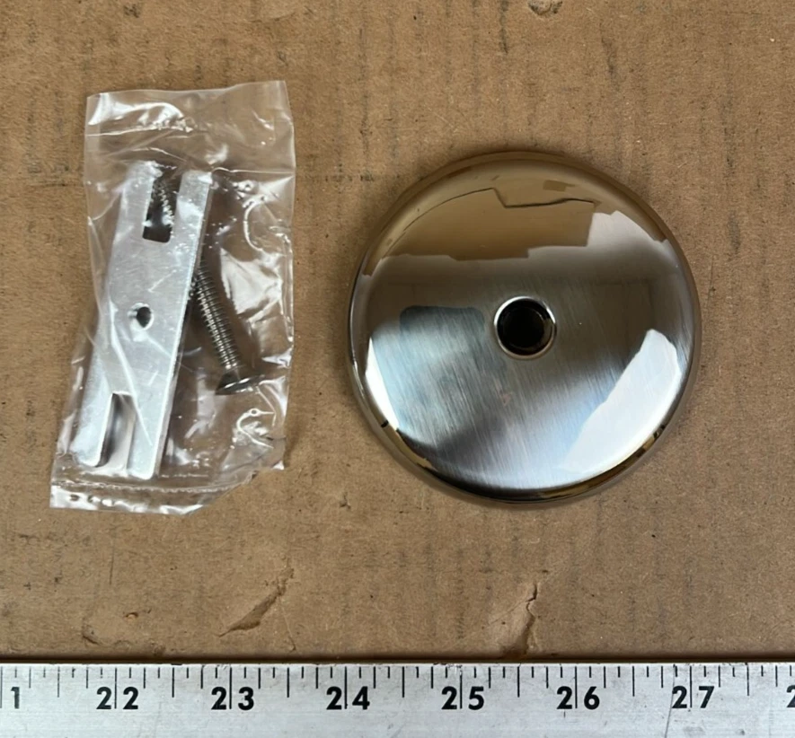 Danco Sinlge Hole Bathtub Drain Overflow Plate P/N 89235 - Image 3 of 4