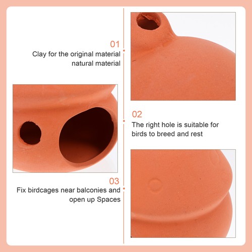 Bird Hatching Box Hanging Bird Hut Parrot Breeding Box Bird Hideout Cage soldes