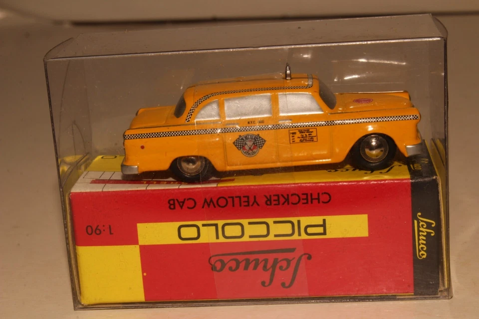 Schuco Piccolo Checker 出租车黄色出租车 — 第 3/4 张图片