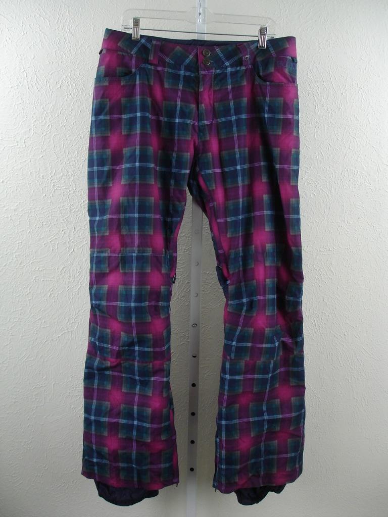 Burton Plaid Snow Pants Burton Women's L WB Society Snow Pants Ski