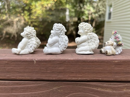 Dreamsicles Cherub Angel Vintage miniature Figurine collectibles Decor|Lot Of 4 - Picture 8 of 24