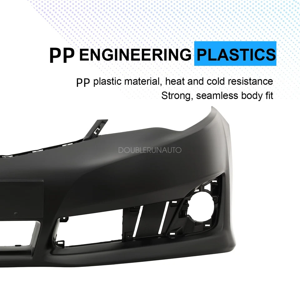 Front Bumper Cover W/Lower Grill Fog Case For Toyota Camry SE/SE Sport 2012-2014 - Imagem 4 de 4