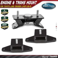 3pcs Engine Motor & Transmission Mount for Toyota Land Cruiser LX470 98-07 Auto