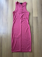Forever 21 red cotton sleeveless tank top bodycon midi dress small