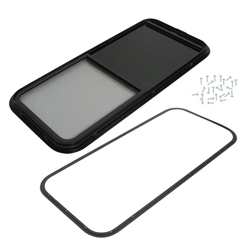 Universal 24"~48" W × 12"~22" H RV Window Horizontal Sliding Window w/ Trim Ring - Bild 39 von 42