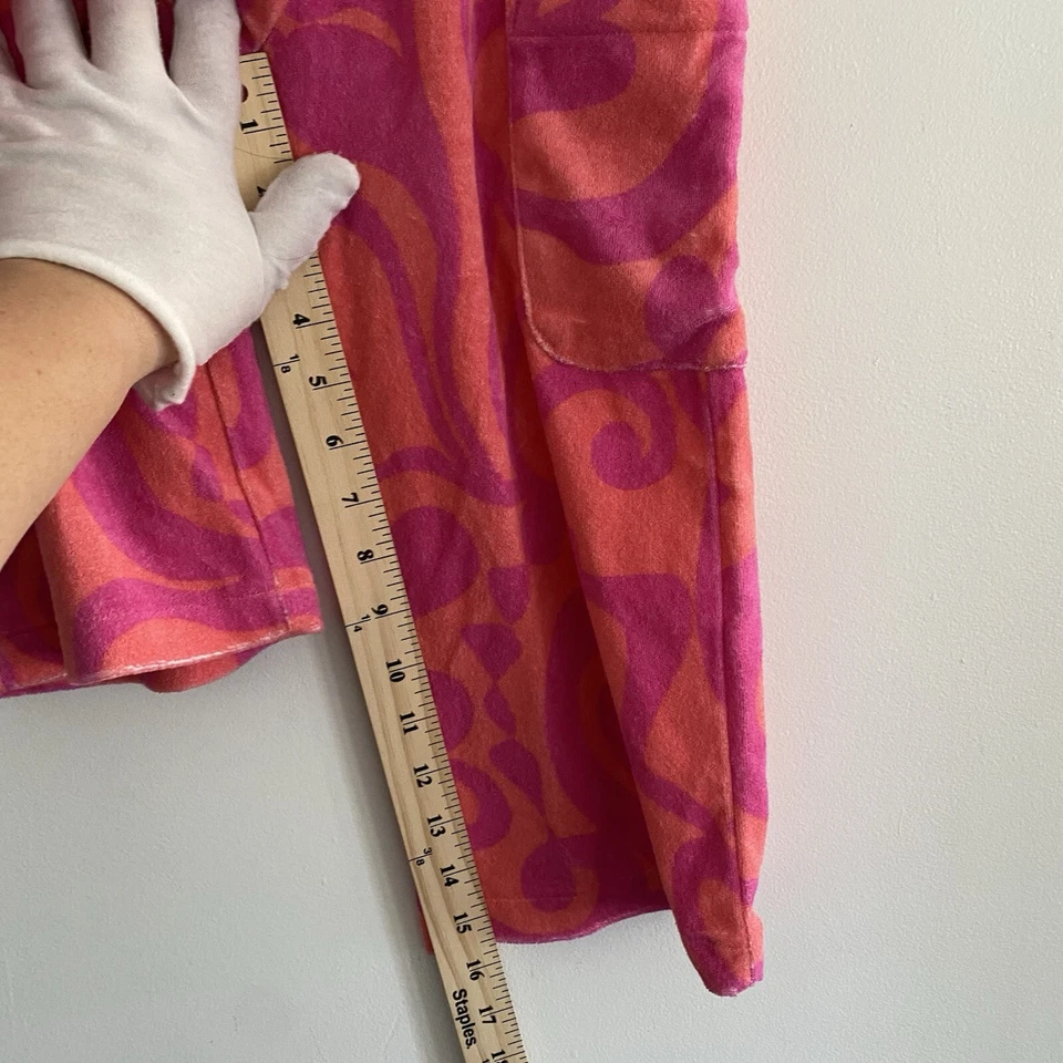 Mini Boden Niñas 6 Años Terry Floral Jogger Pantalones Natación Cubierta Rosa Corbata Foto 2 de 4