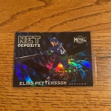 2020-21 Skybox Metal Universe Net Deposits #ND-15 Elias Pettersson Vancouver