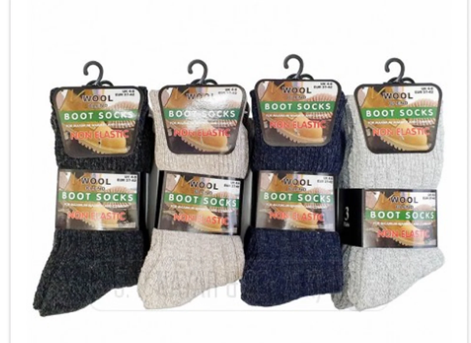 6/12 Pairs Womens Non Elastic Cotton Rich Socks Ladies Soft Top UK 4-8 Multipack