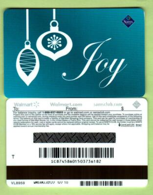 SAM'S CLUB Joy, Christmas Ornaments 2009 Gift Card ( $0 ) | eBay