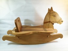 Handmade Wooden Toddler Rocking Horse