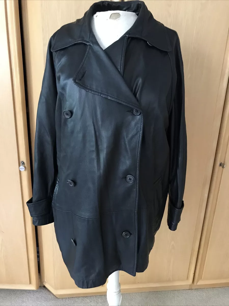 Soft leather deals coat