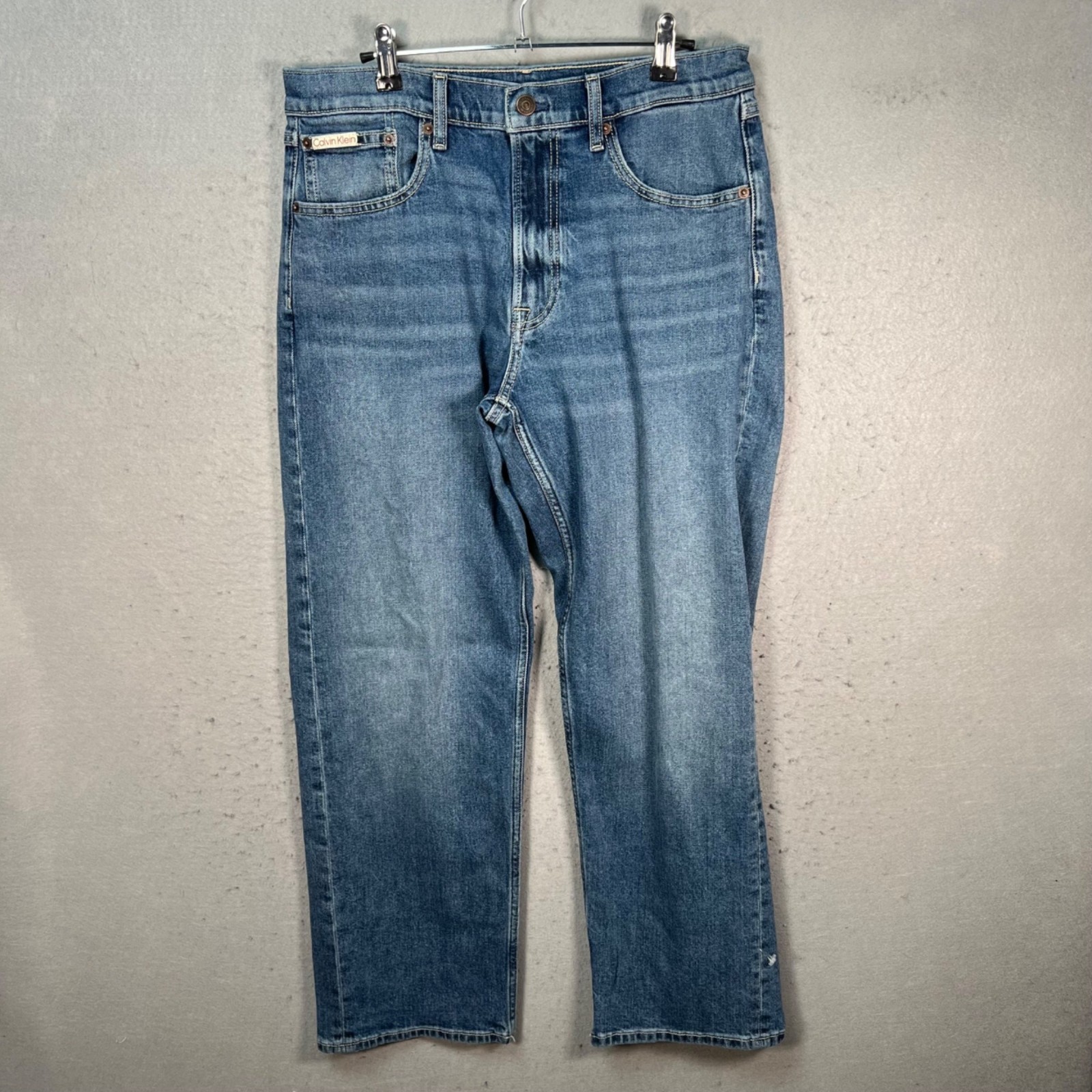 S Size 32 X 30 Signature 90s Straight Jeans Blue Denim