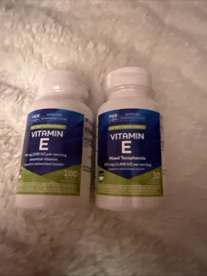 (2) Vitamin E 671mg per serving  30 Soft-Gels  Rite-Aid  Expires 01/27