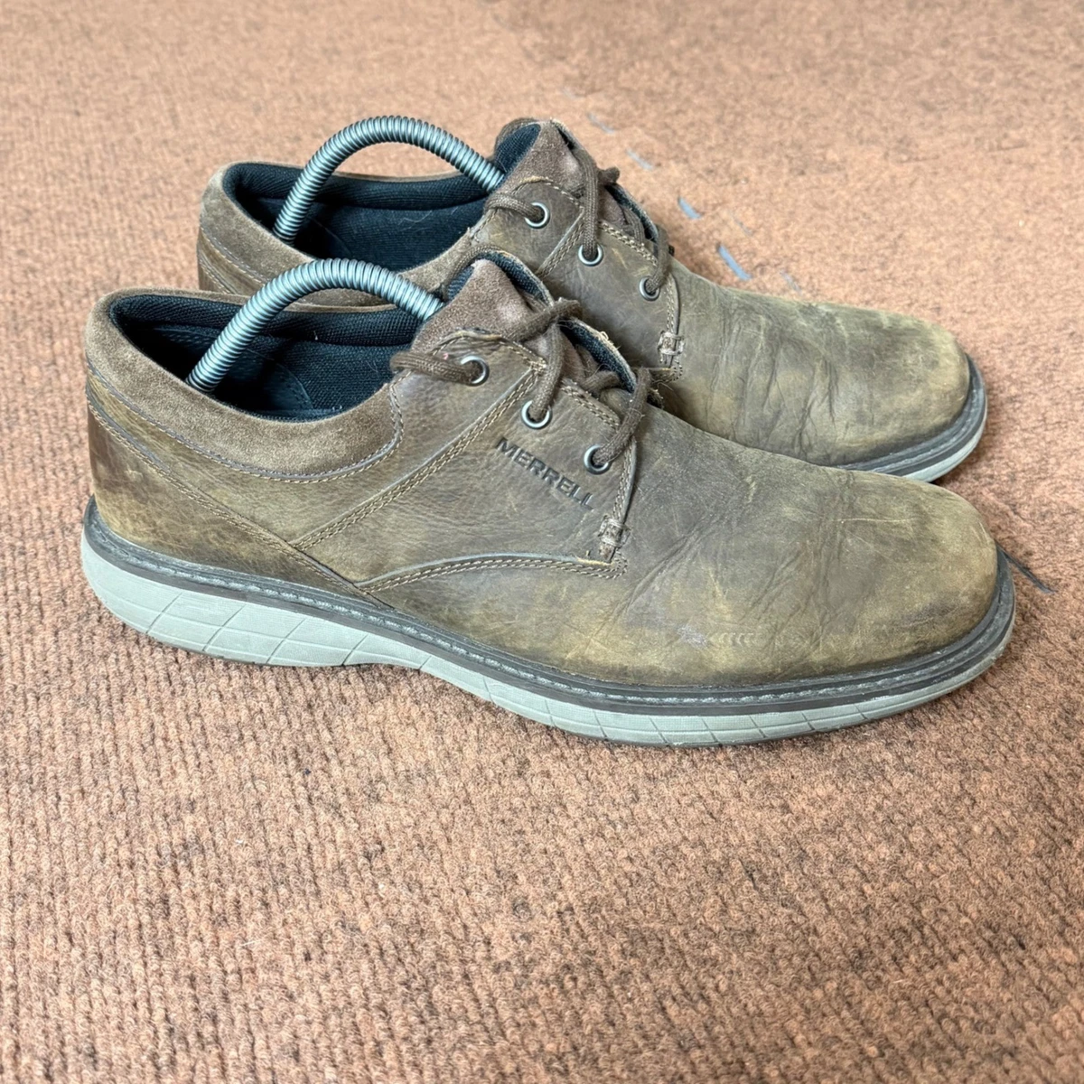 Mens Merrell World Legend 2 Moc Black Leather Slip On Shoes. Size 11.5M. Nice! Merrell Leather Upper Black Casual Shoes for Men for sale | eBay main image 3