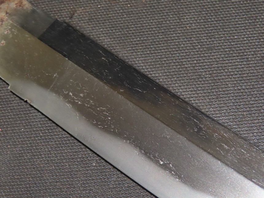 BIG BOSHI WAKIZASHI (sword) w/Saya : EDO : 20.5 × 14.8 " 380g