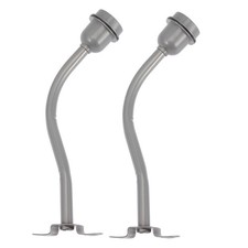  2 Pcs Paralume Asta Curva Portalampada Esterno Palo in Metallo Con Luminoso